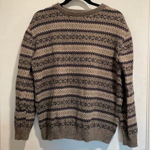 Vintage falls creek geometric stripe sweater
